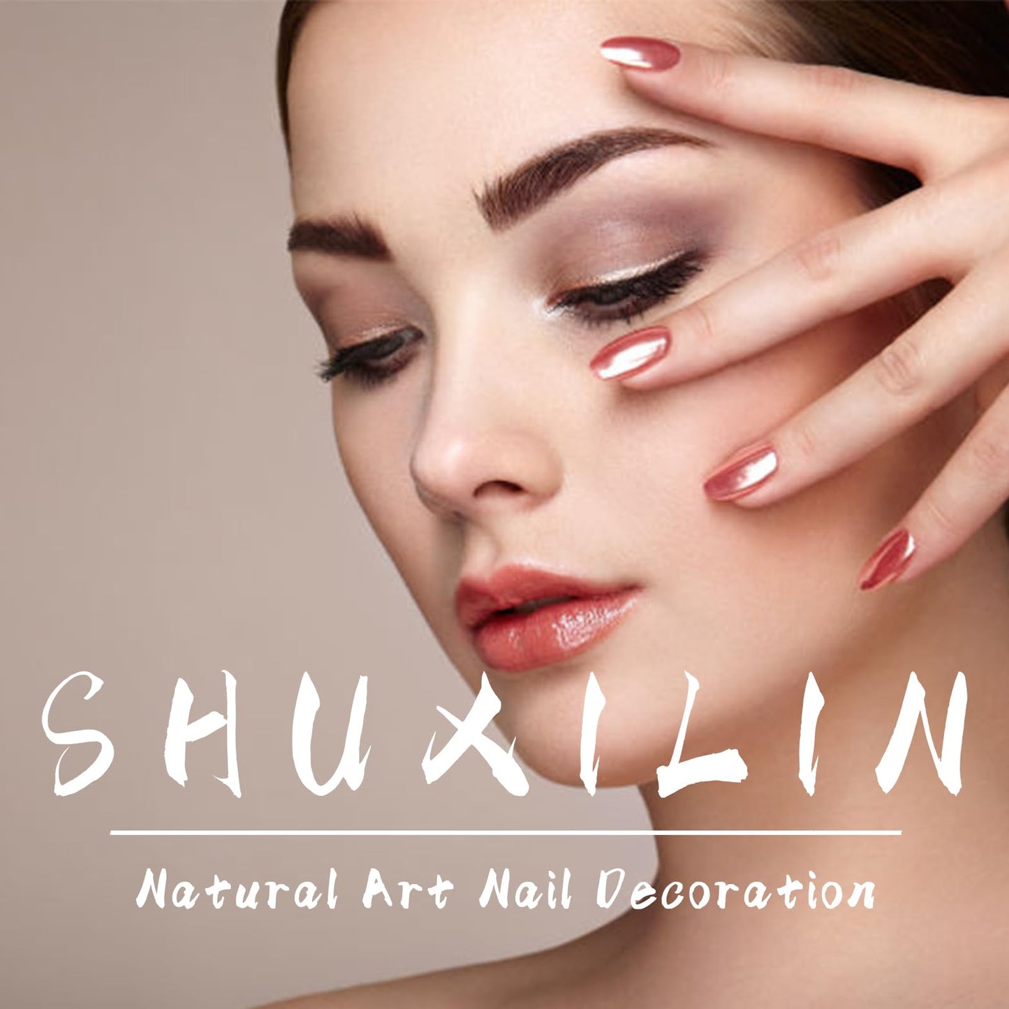 24Pcs Valentine's Press on Nails Short Square Fake Nails Little Love Heart Acrylic Nails White Gold Glitter Line Design Artificial Stick on False Nails Glue on Nails for Women Valentines Nail Gift