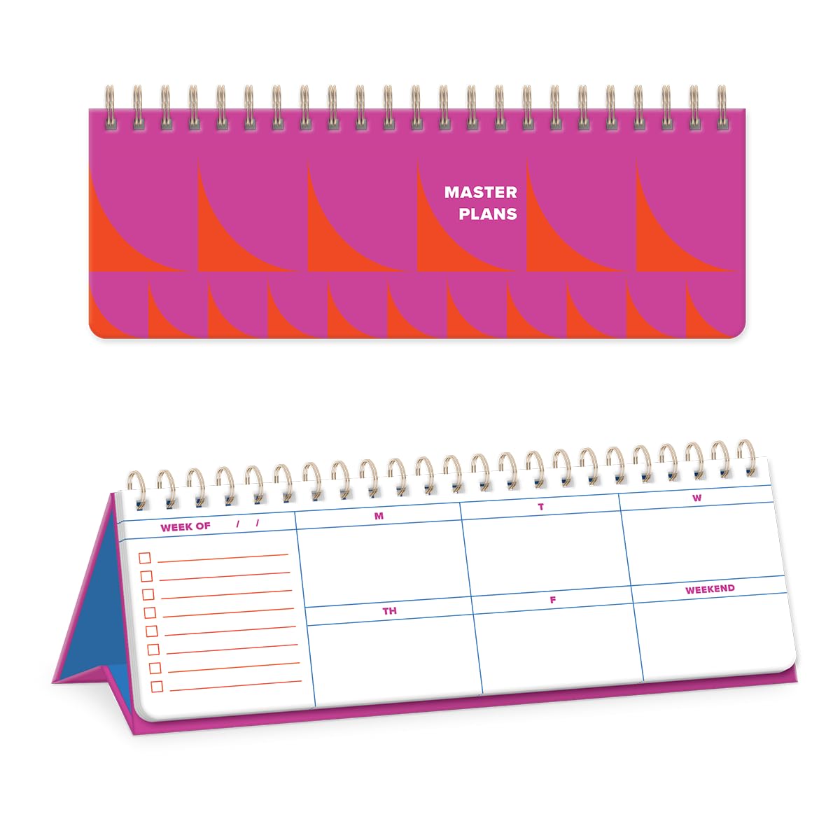 Molly & Rex Statement Shapes Red Undated Planner (38243)