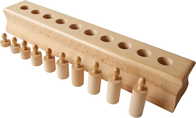 MONTESSORI OUTLET Cylinder Block (Part 4) for Children Aged 3-6 Montessori Education at School and Home