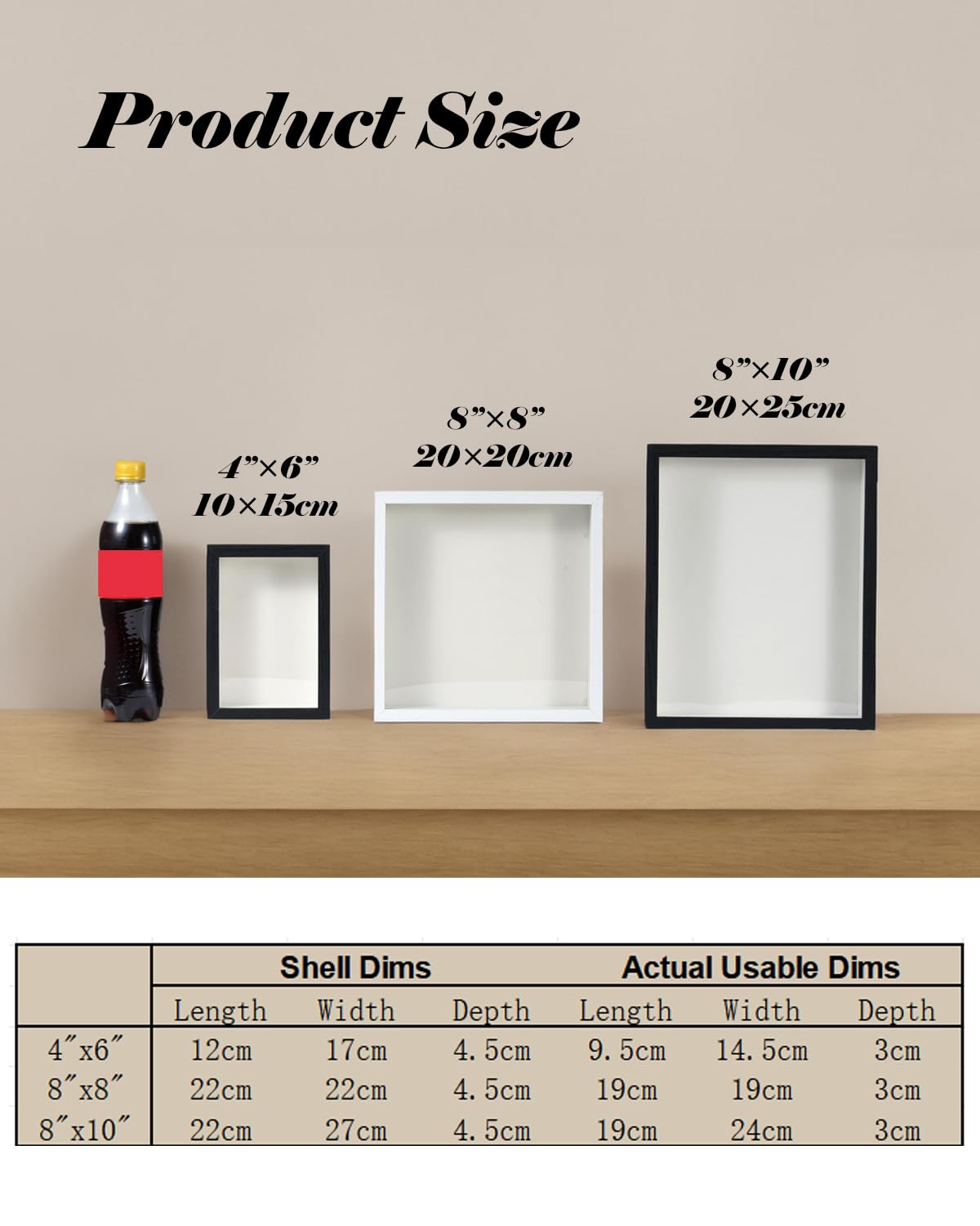 Upgraded 8"x10" Shadow Box Display Frame with Top Slot,MDF and Acrylic Panel, Case for DIY 3D Travel Memorabilia Crafts Tickets Pictures Dry Flowers Awards Medals Shells Piggy Bank, White