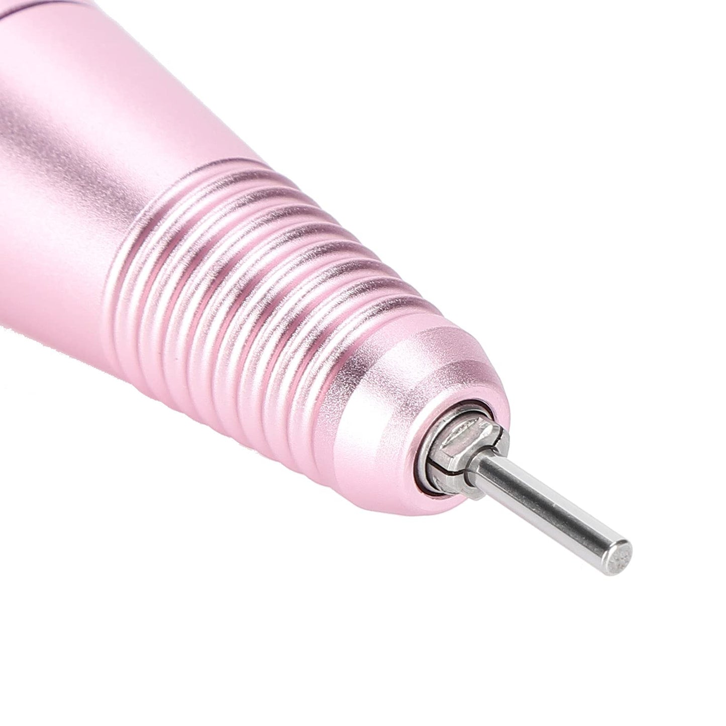 Replacement Handle for Electric Nail Drill Machine, 35000rpm Nail Drill Pen Replacement Handle Nail Polisher Grinder Handpiece Handle Electric Portable Nail Polishing Machine Replacement Handle(Pink)