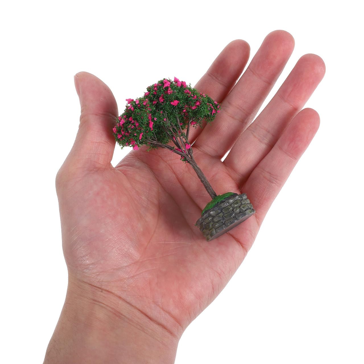 Abaodam 4pcs Miniature Tree Realistic DIY Micro Landscape Model for Dollhouse Train Scenery Lifelike Decoration for Gardens Flower Beds and Miniature Projects