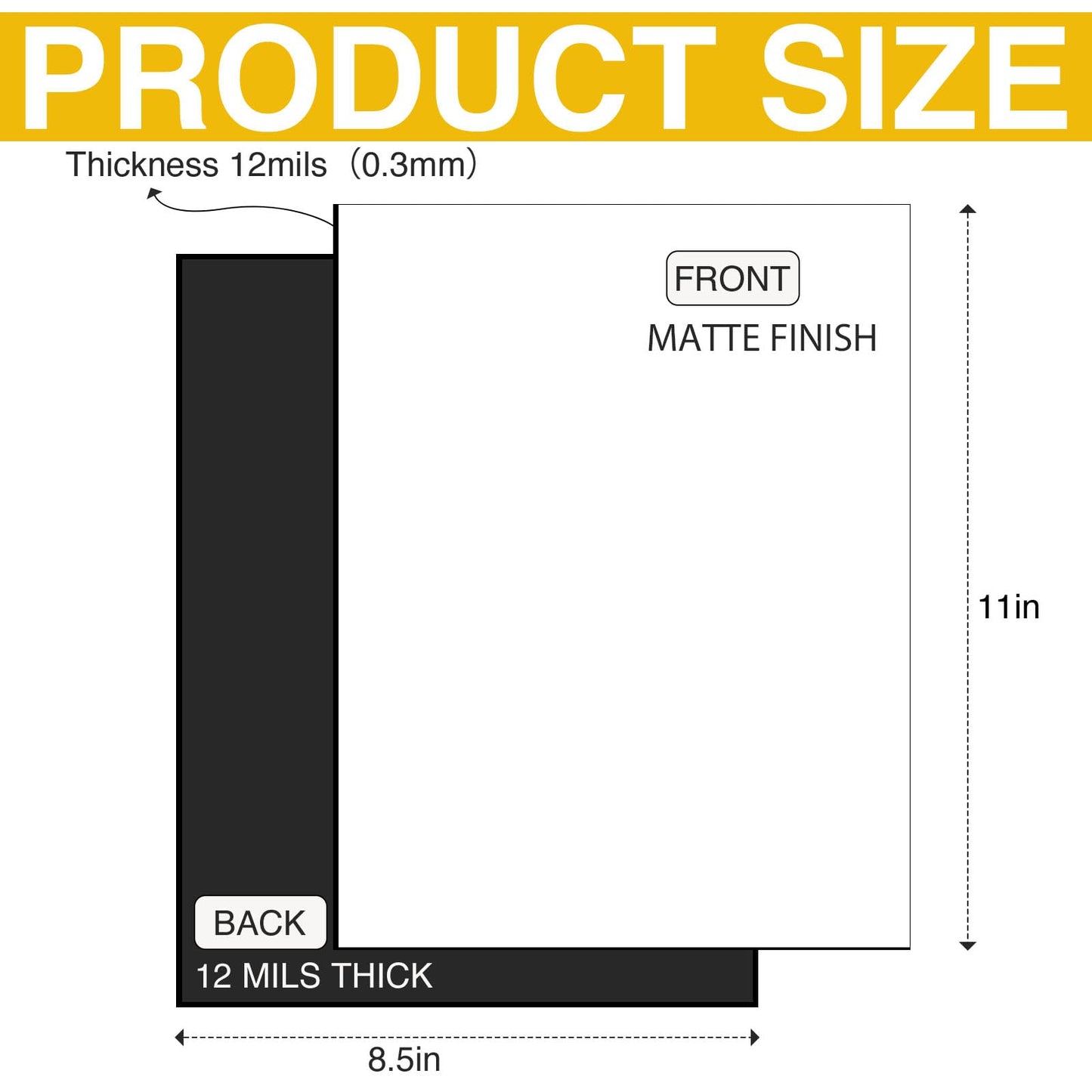 JINGZHAN Printable Magnetic Sheets-30 Matte White Magnet Paper-Make fridge magnets, Personality Labels, Crafts-8.5" x 11",Magnet Photo Paper For Cut