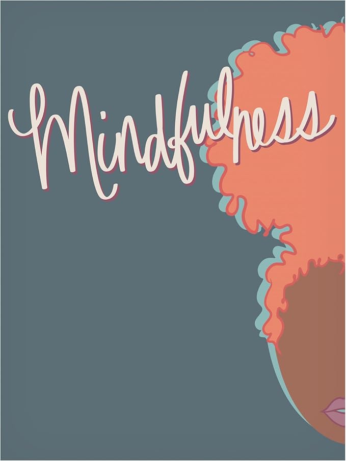 Trademark Fine Art Canvas Wall Art - Marlee Ash Calligraphy & Design 'Curly Mindfulness' Wall Art for Living Room, Bedroom, or Office Décor