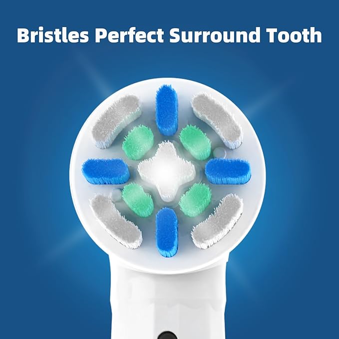 12 Pack iO Replacement Heads Compatible with Oral B iO, for Oral B iO 2/3/4/5/6/7/8/9/10 Series Toothbrushes, Medium Bristles, Soft Yet Effective, White