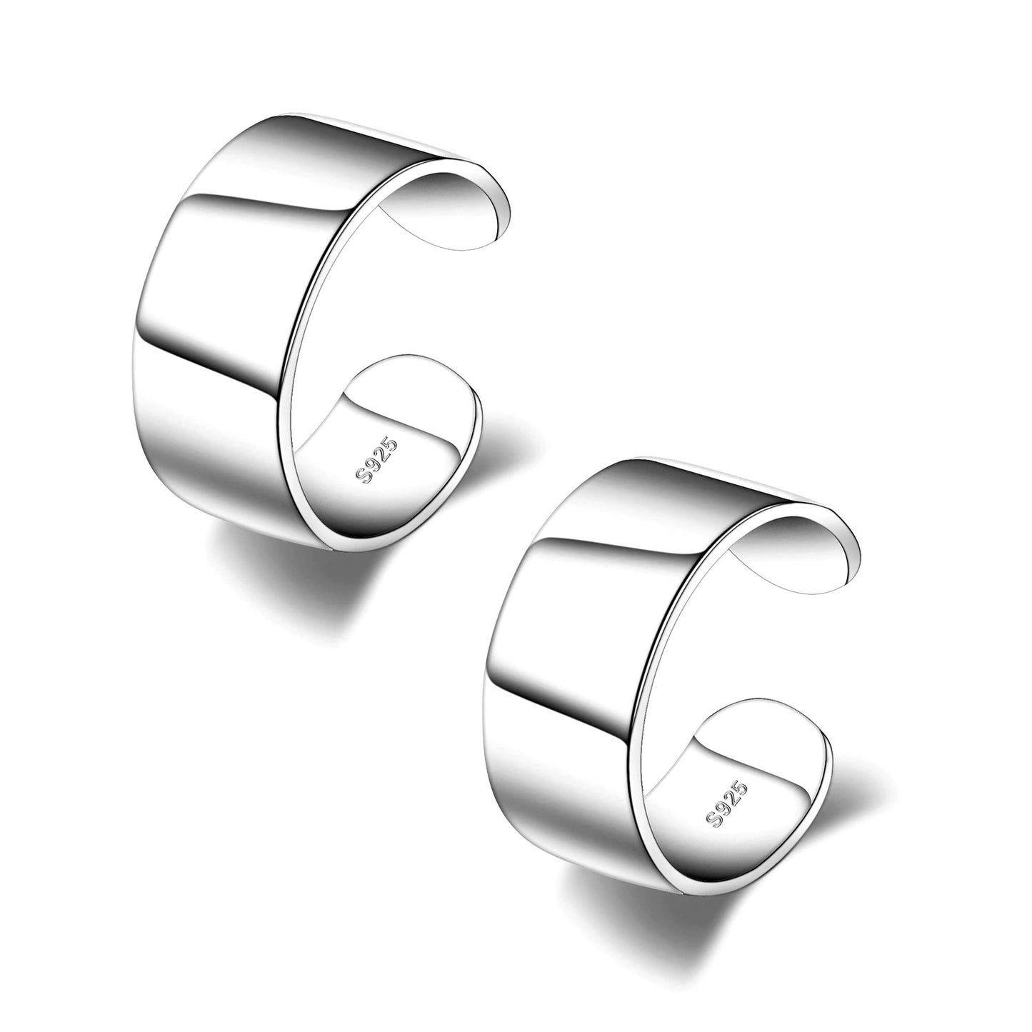 CHIC & ARTSY Ear Cuffs 925 Sterling Silver Conch Ear Cuff for Women Adjustable Non Piercing Helix Ear Cuff Earrings