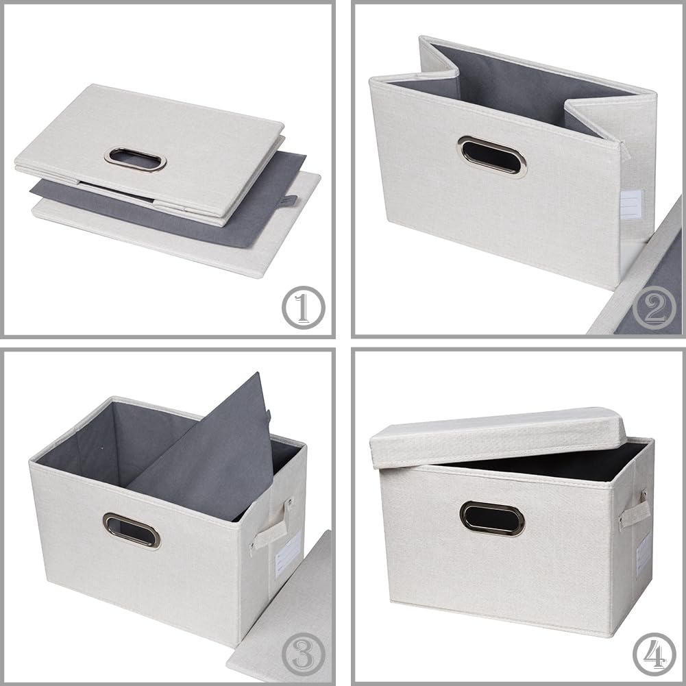 Collapsible Storage Bin with Lid [1