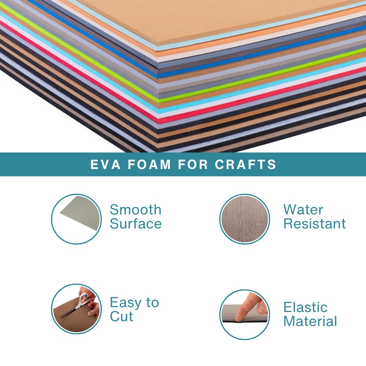 LotusFoam EVA Foam Sheet 3mm – 44"x 85" Craft Foam for Cosplay, Costumes & DIY, High Density 130 kg/m3, Heat Shapeable, Paintable, 35 Colors (Pecan) - Pecan