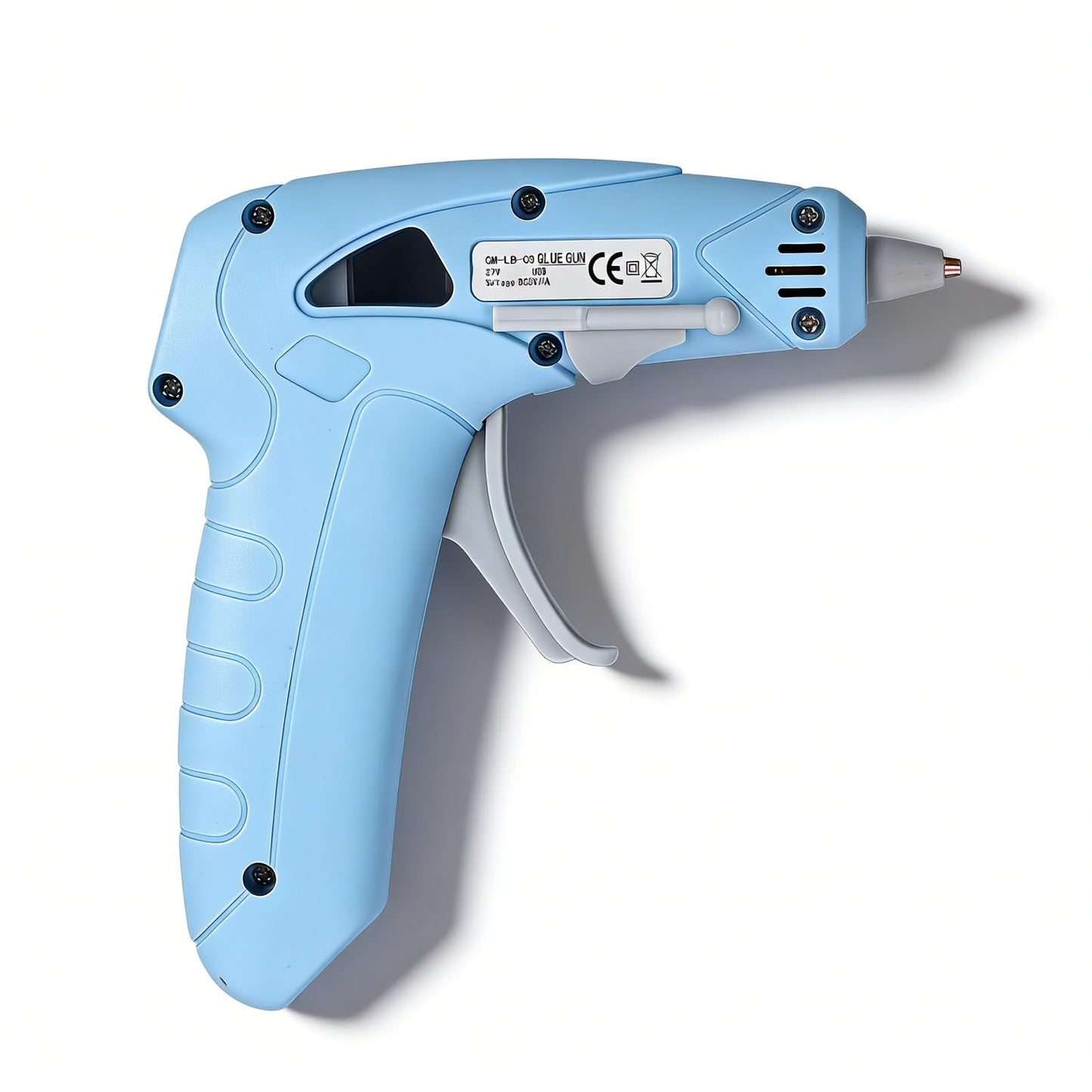 Cordless Hot Glue Gun, USB Rechargeable, Fast Preheating, Kit with 30 Glue Sticks, Portable, for Art and Decorations