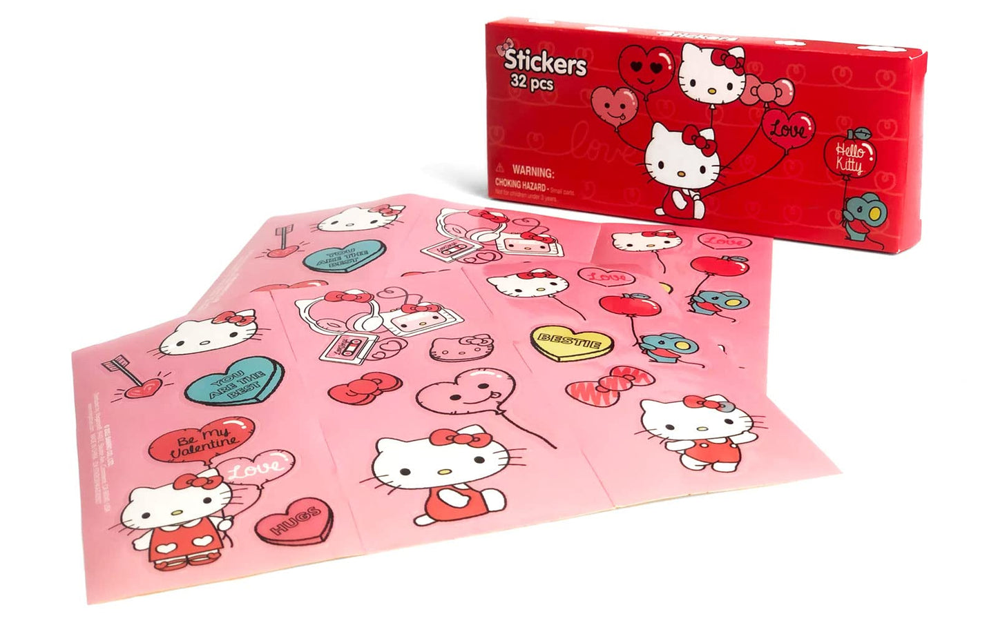 Hello Kitty Gift Set- Hello Kitty Lunch Tin Box, Water Bottle, Puzzle, Stickers, and Pencil Case.