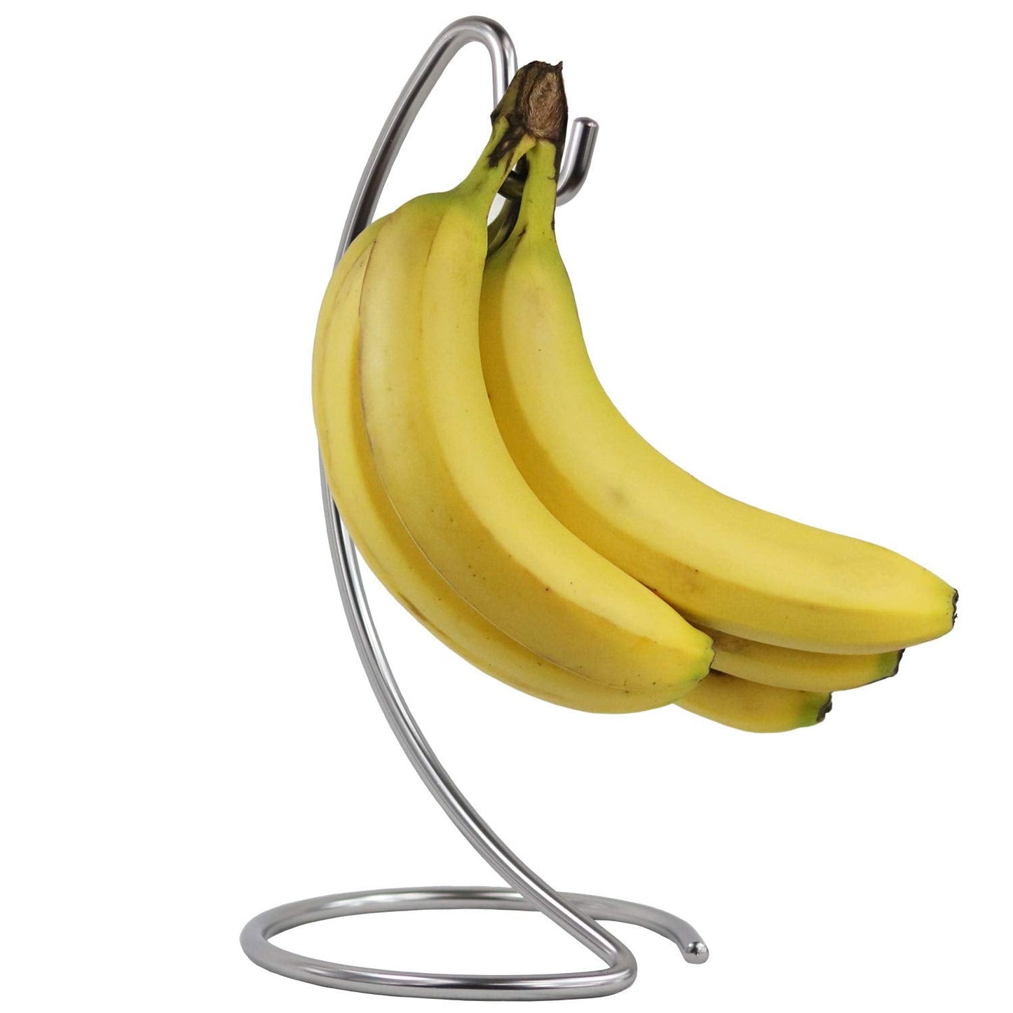 Blue Donuts Modern Banana Hanger - Chrome Banana Stand for Kitchen Countertop
