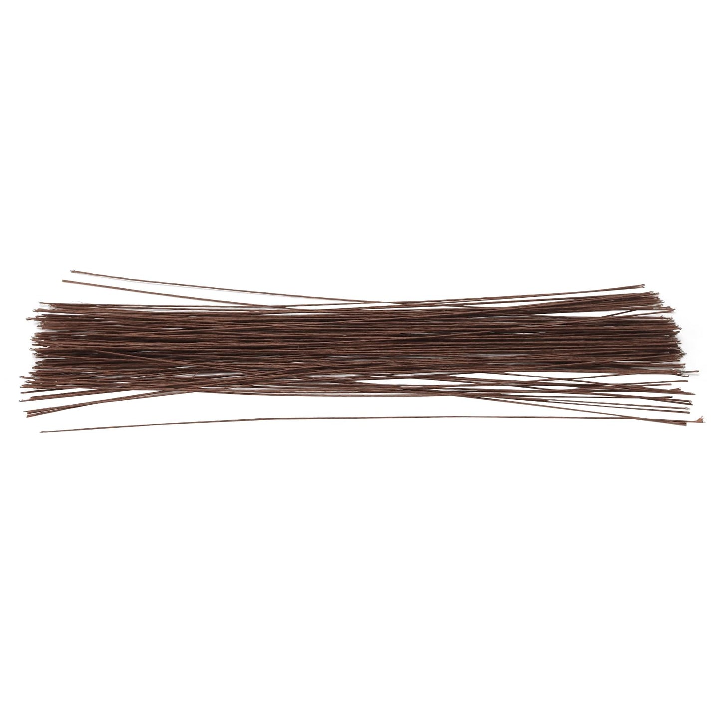 FUNSUEI 500 PCS 16 Inch 2 Gauge Floral Stem Wire, Flexible Brown Floral Wire for Flower Making, DIY Floral Arrangements and Decorations