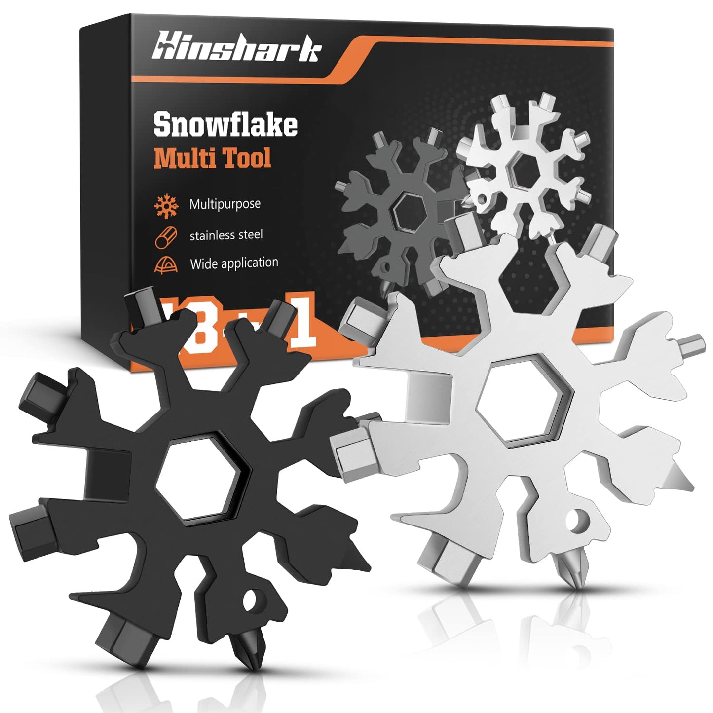 Gifts for Men 18-in-1 Snowflake Multitool, Anniversary Birthday Gift for Men Dad Him Husband Grandpa, Father Day Gift for Dad Who Have Everything, Cool Gadgets Tools