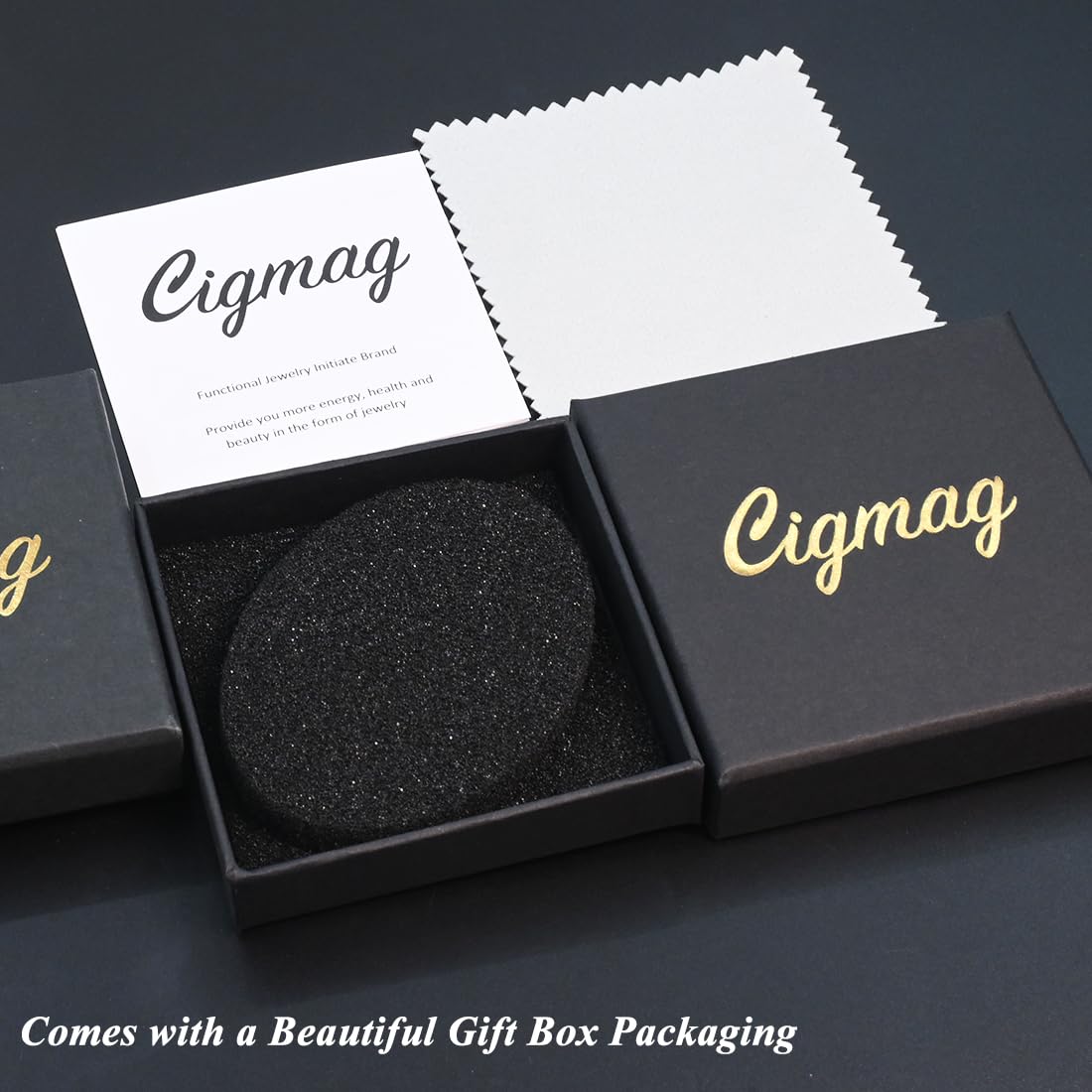 Cigmag 9X Copper Rings for Women Men, with Powerful Magnets, Adjustable Solid Pure Copper (Matte)