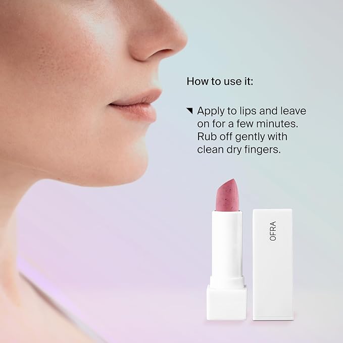 OFRA Lip Exfoliator | Lip Exfoliating Scrub for Smooth, Soft Lips | Moisturizing Lip Scrub to Buff Away Dryness & Flakiness | Lip Treatment for Cracked Lips | 4.5 g