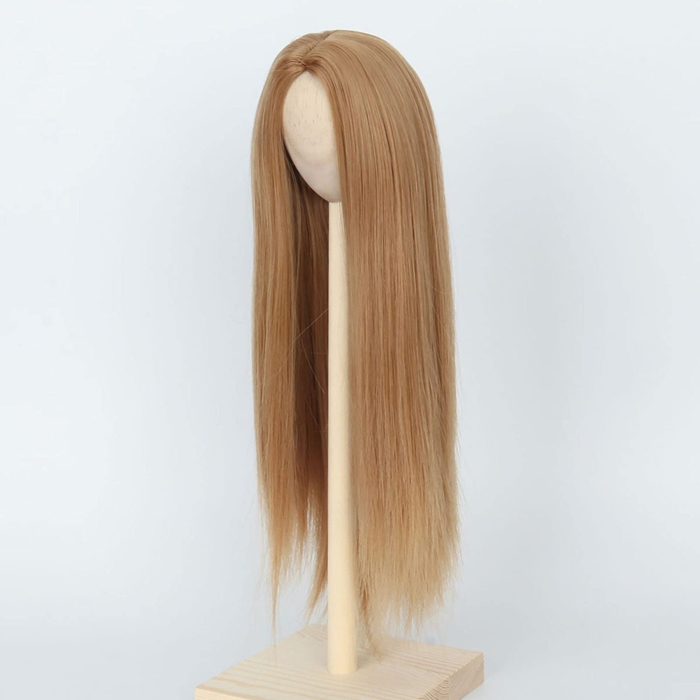 Long Straight 8-9" 1/3 BJD MSD DOD Pullip Dollfie Wig Centre Parting DIY Making Hair Accessories