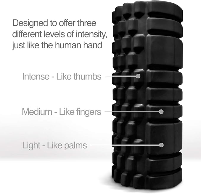 Premium Foam Roller – Compact High-Density Foam Roller for Deep Tissue Relief, Physical Therapy, and Fitness Recovery