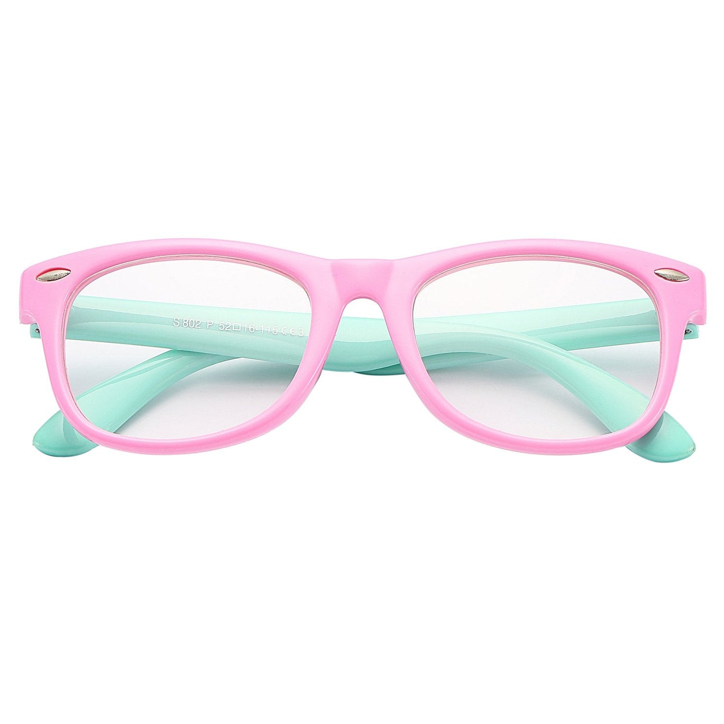Pro Acme TPEE Rubber Flexible Kids Nerd Glasses Clear Lens Geek Fake for Costume (Age 3-10)