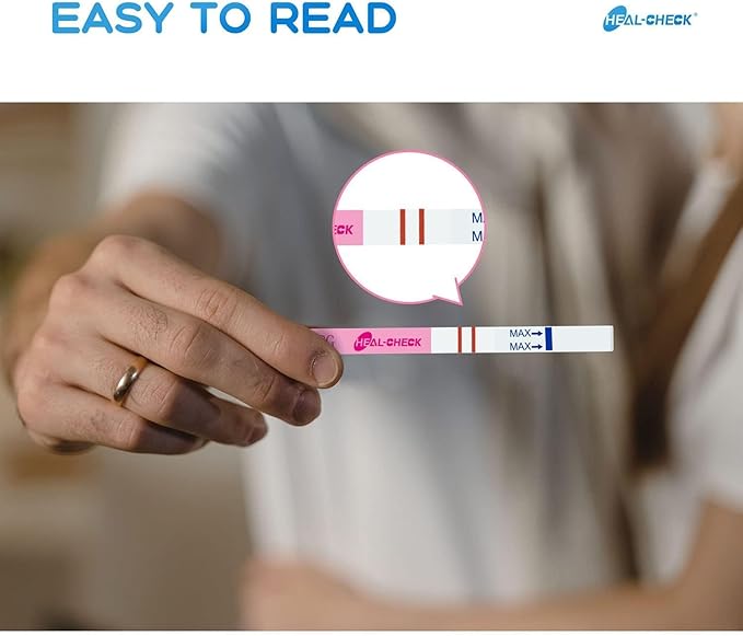 Ovulation Test Strips 50 and Pregnancy Tests 70, HEAL-CHECK Bulk Ovulation Predictor Kit for Women TTC, Over 99% Accuracy, Easy to Use at Home, Individually Wrapped, FSA HSA | 50LH+70HCG+120 Urine Cup