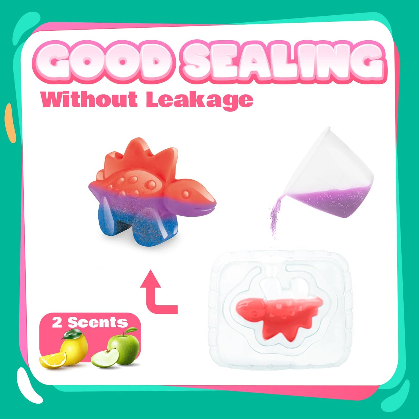 Dino Soap Making Kit - Science Experiments for Kids - Dinosaur Soap Crafts Kit for Girls & Boys – Great Dinosaur Toys STEM Gift for Kids, Fun Educational Activity & Science for Ages 8-12