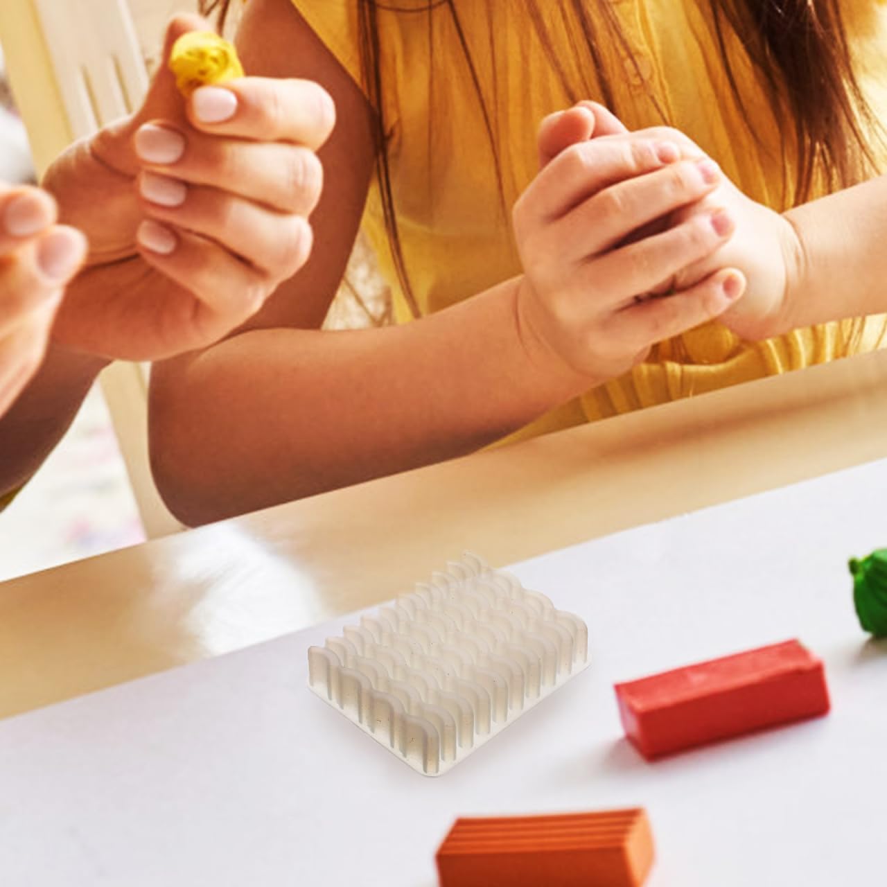 UPKOCH Mini Brick Mold Set Silicone 1 6 Scale Miniature Brick Making Tools for Dollhouse Sand Table and Mini Garden Landscape Crafting