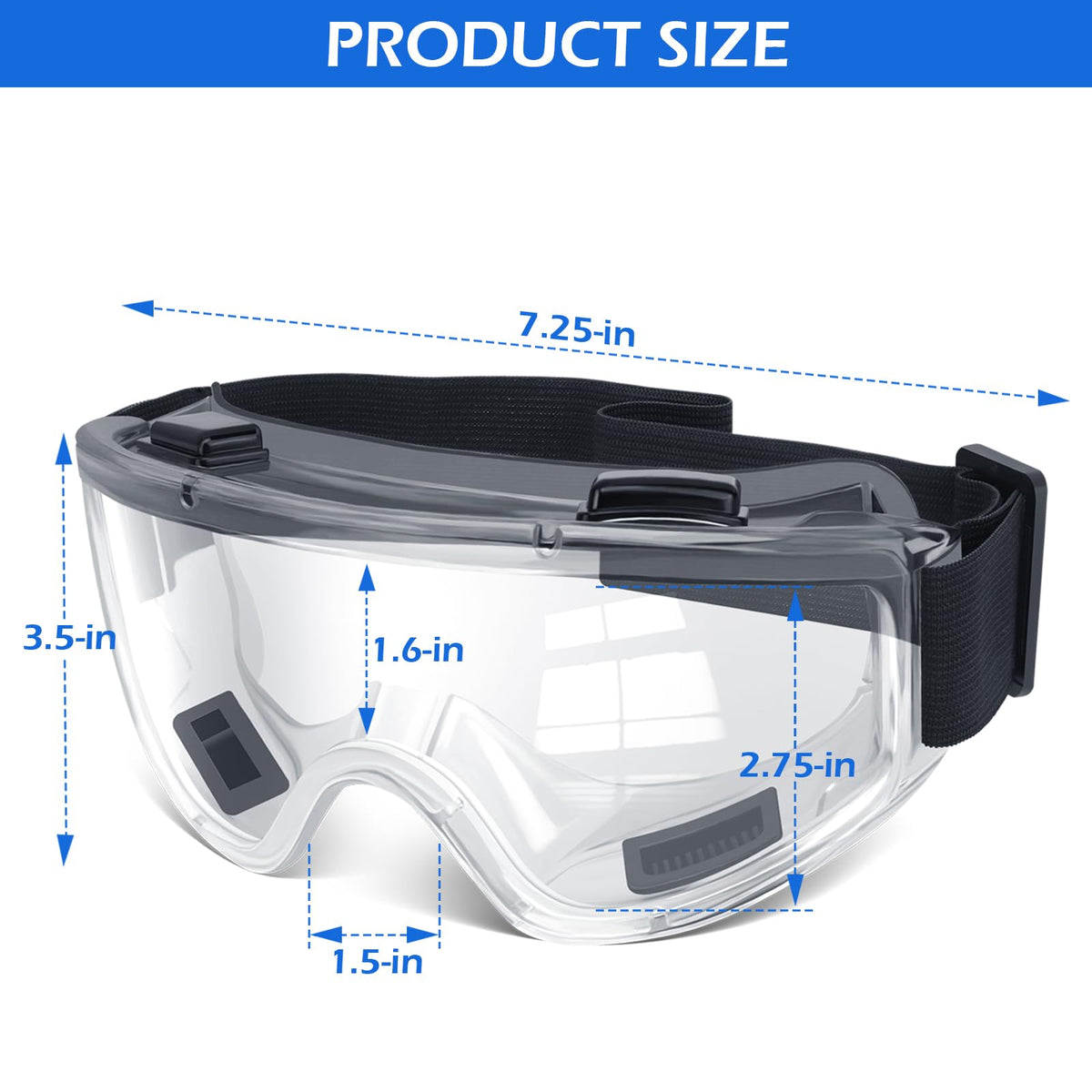 12 Pack Safety Goggles ANSI Z87.1 Glasses (12 Count)