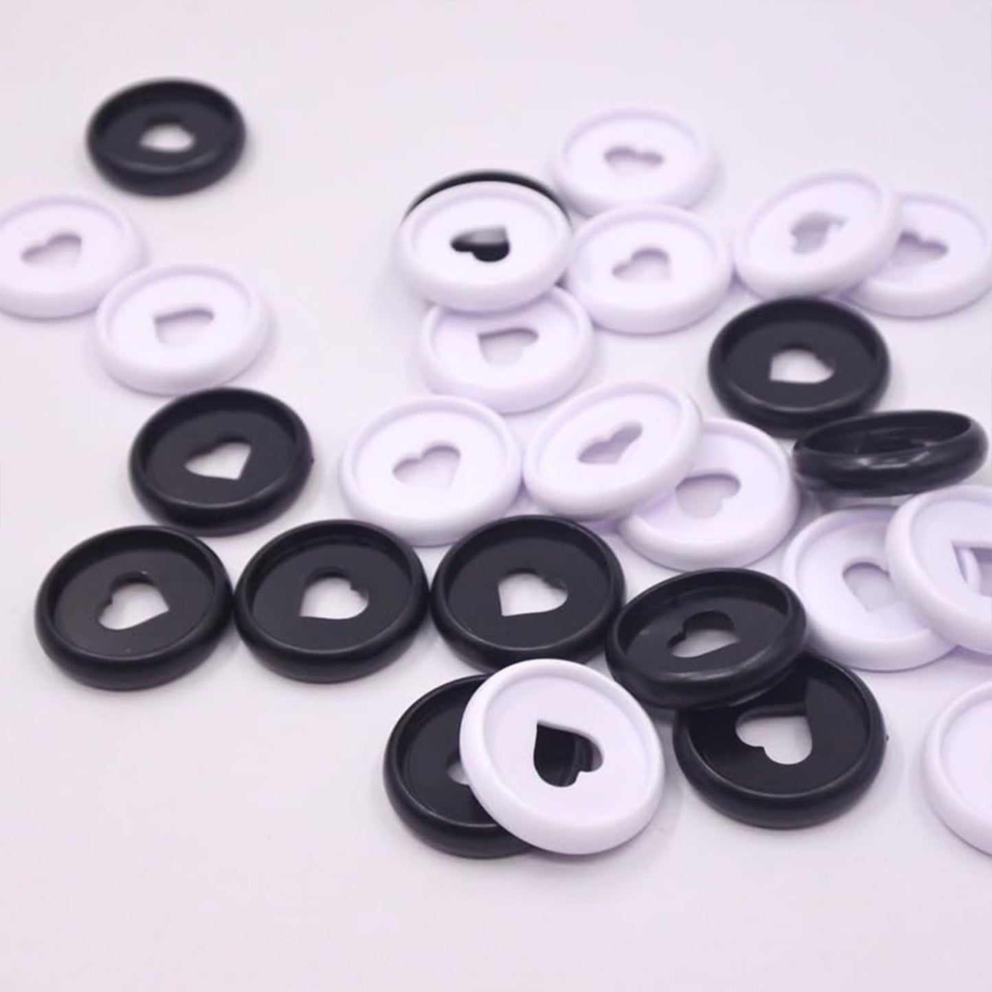 ITSYHPRO 100pcs Planner Expander Discs 1.1Inch Book Binding Disc for Discbound Notebook Accessories Heart Binder Rings(White,1.1 inch/28 mm)
