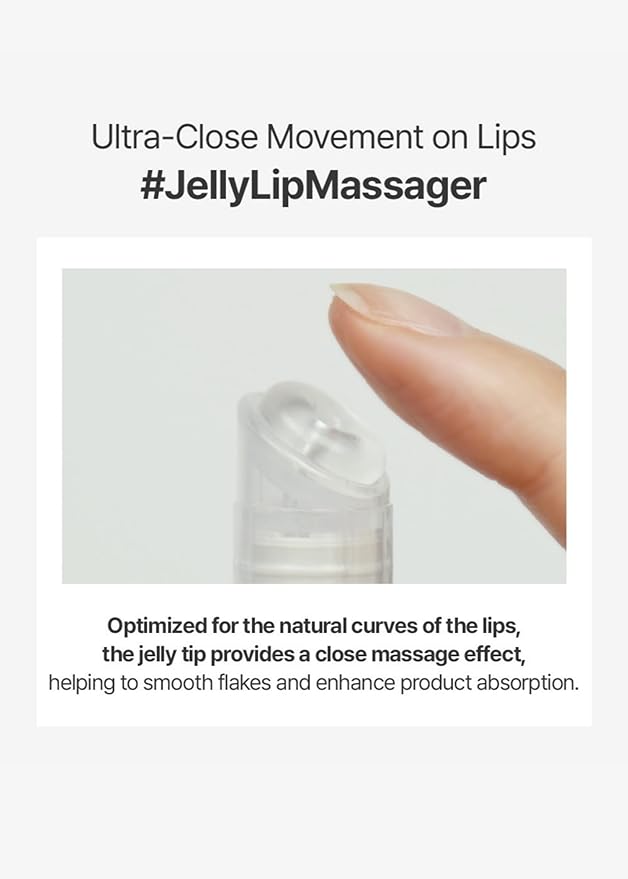 Lip Care Color Oil #Cherry More 0.34 Fl Oz, Vegan Tinted Lip Oil with Jelly Massager for Dry Lips, Hydrating & Cooling Lip Treatment, Long-Lasting Glow & Volume, Korean Lip Oil, BeginS