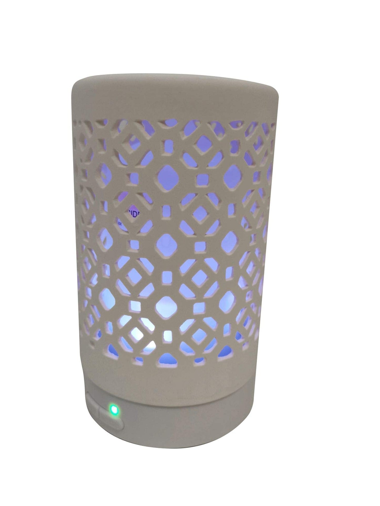 EcoGecko Ceramic Essential Oil Aroma Air Freshener Diffuser, Ultrasonic Diffusing Cool Mist Humidifier with Timers for Office Home Bedroom Baby Room Study Yoga Spa, with Timer and 7 Color Light