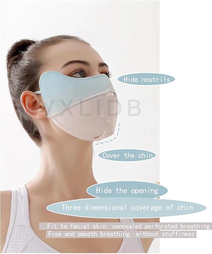 Washable Reusable Sports Breathable Sun Protection Golf Sports Mask 4-Piece Set