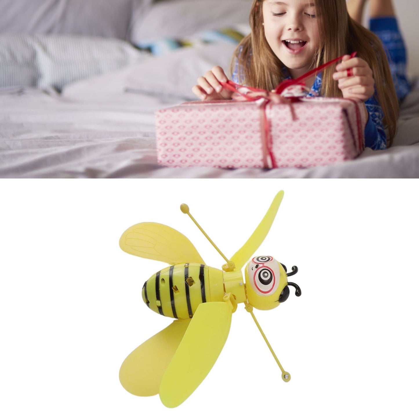 Flying Toys, Induction Flyings Toys, Cute Intelligent Induction Bee Shape Practical ABS, Flying Dolls, for Beginner for Outdoor