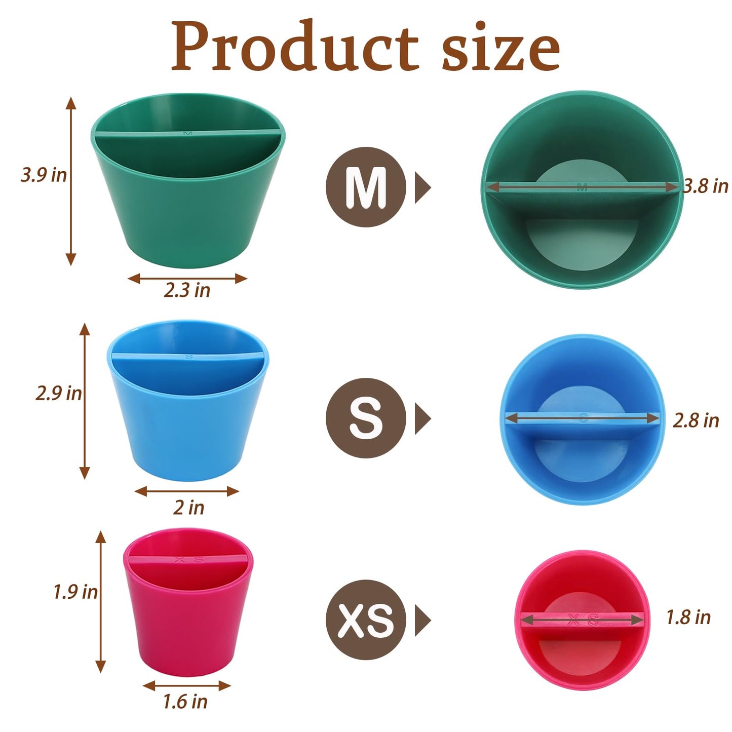ZENFUN 3 Packs Rim Cone Pottery Tool, 3 Sizes Ceramic Rim Shaper Cone, 3D Printed Pottery Tool Fixing Rims for Potters Clay Artists Beginners (XS,S,M)