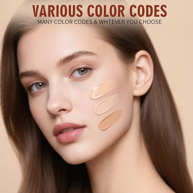 QIC Concealer,Natural Color Correcting Concealer for Women,Full Coverage Makeup for Face Eye Body,Nourishing Makeup for a More Even Complexion(Deep Skin Tone, 1.36 Fl Oz)