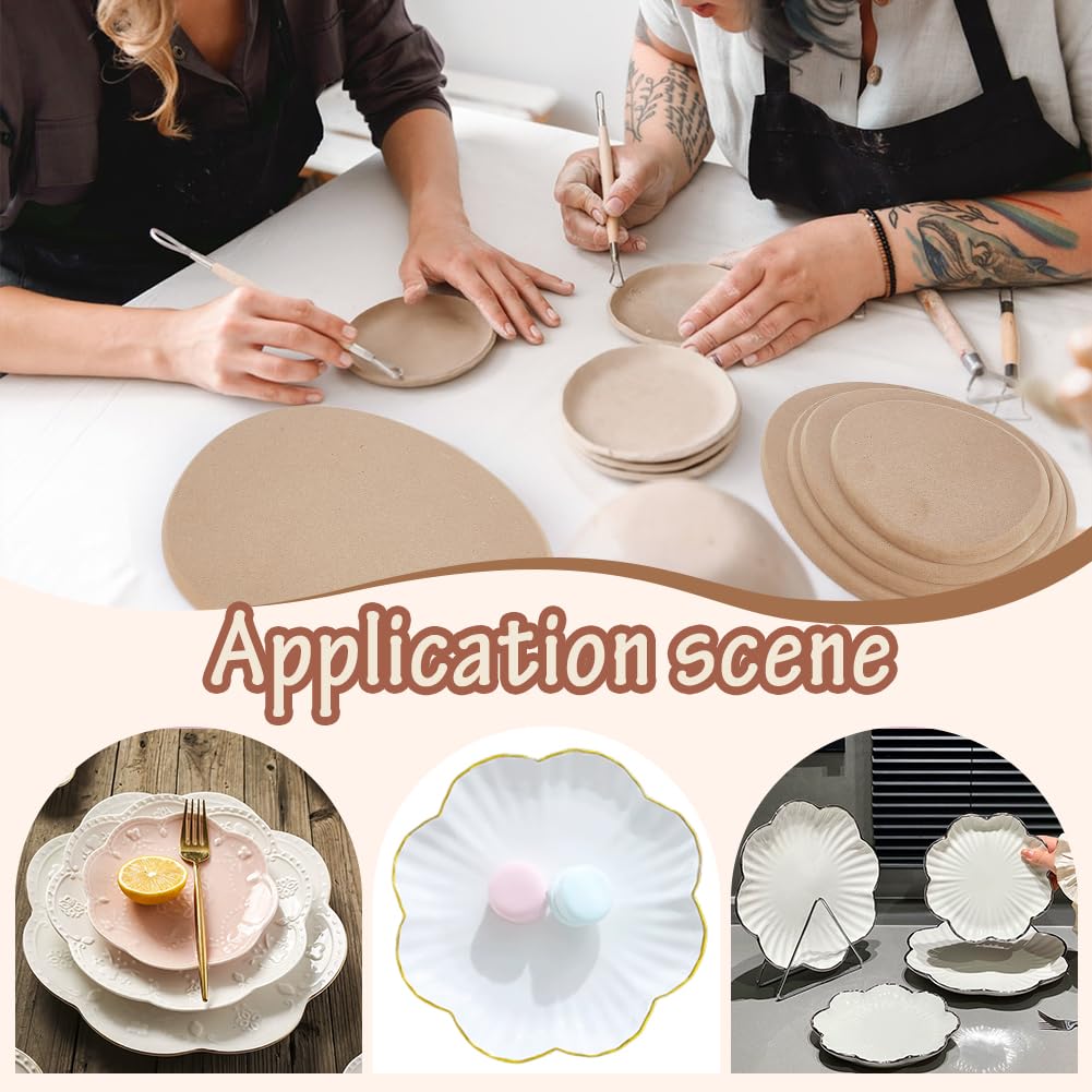 NBEADS 5 Pcs 5 Sizes Ceramics Molds, Ceramics Plate Molds Pottery Molds Pottery Tools Egg Shape Slump Molds Plate Forming Molds for Clay Handbuilding DIY