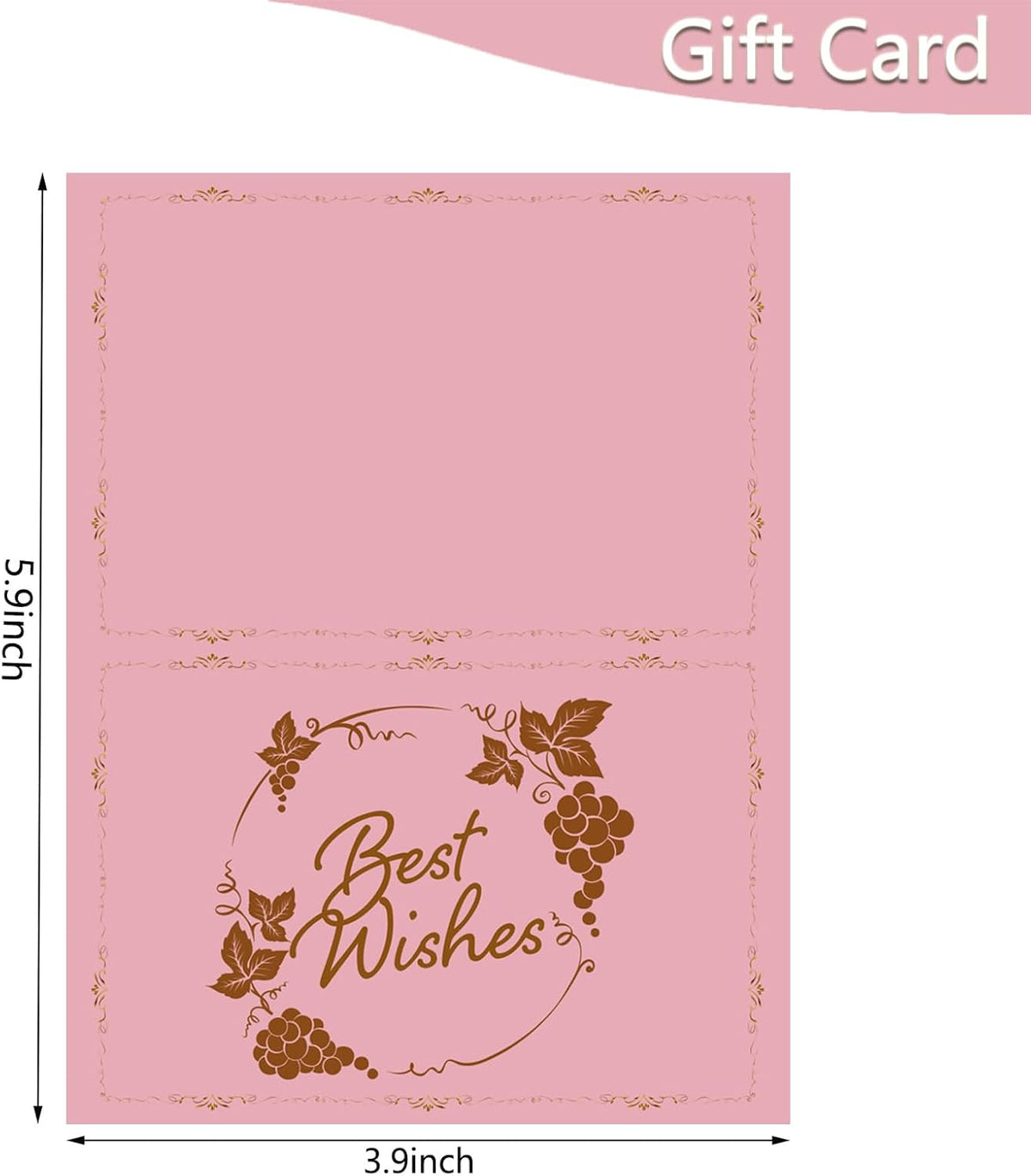 GALOFAY Wine Bag Gift Set, Personalized Print Words 'Pairs Well With Best Wishes‘ Wine Gifts Bag and Gift Card Sets for Engagement, Wedding, Birthday, Retirement, and Thank You Party Wine Decoration