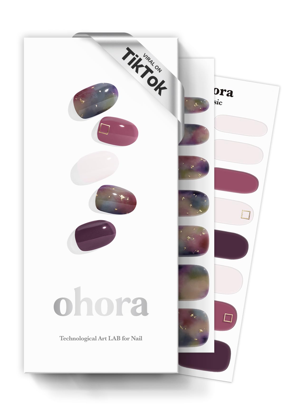 ohora Semi Cured Gel Nail Set of 2 (N Dreaming & N Tie-dye) - Professional Salon-Quality Nail Care - Easy to Use, Comfortable Curing, and Easy to Remove
