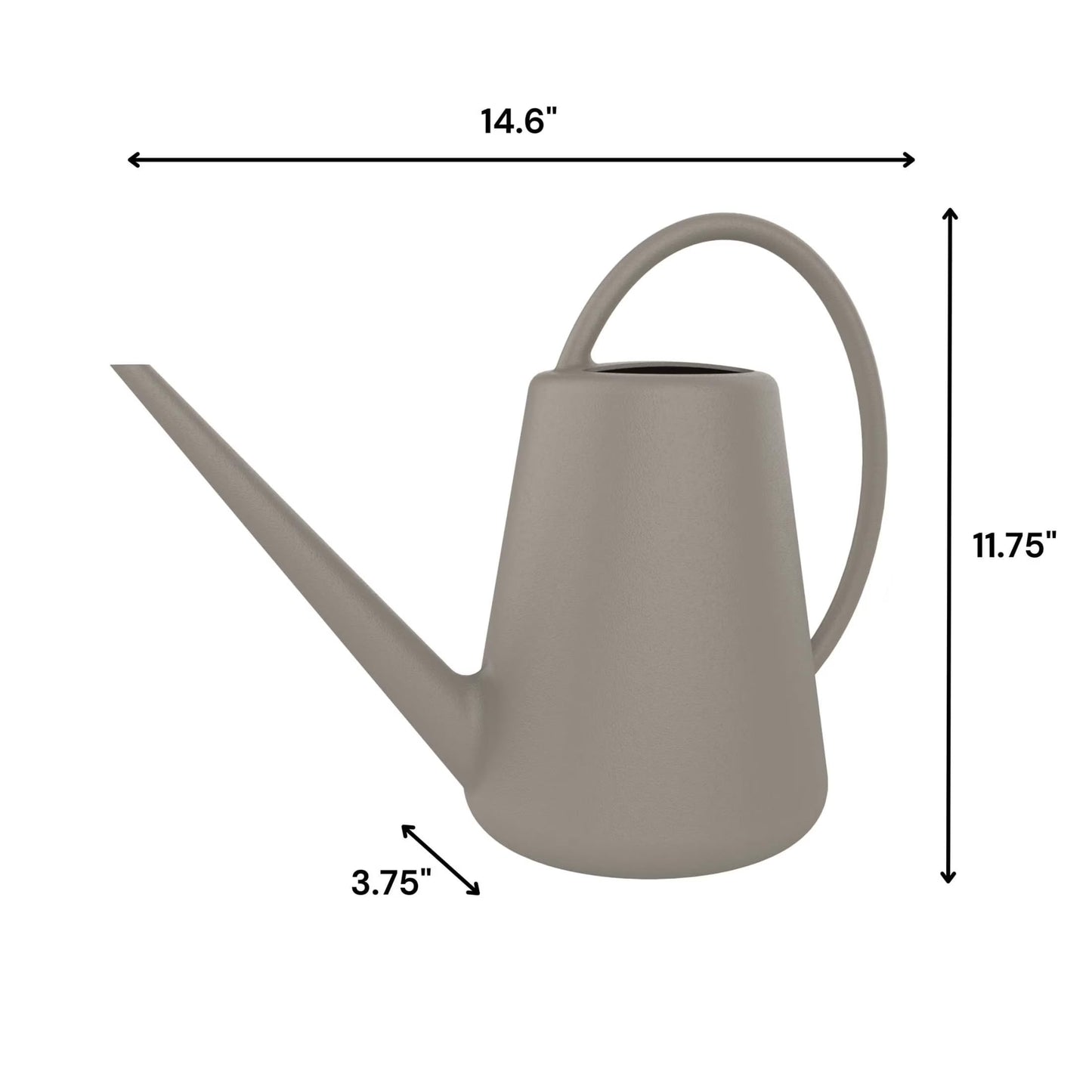 1 gal. Resin Watering Can, Birch Grey
