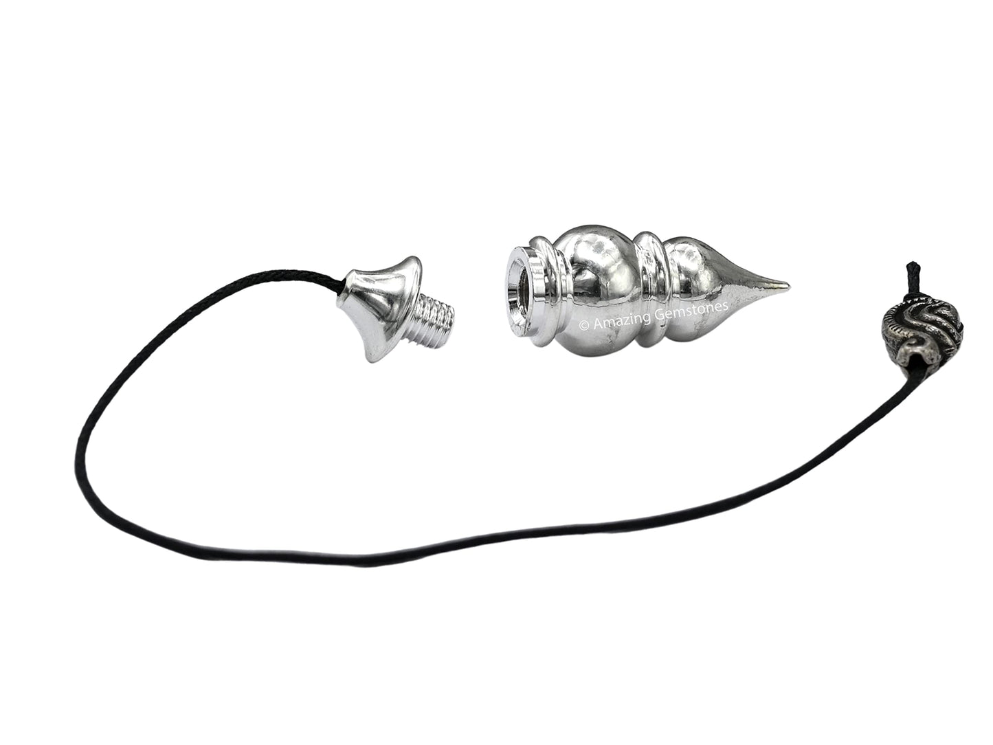 Amazing Gemstone Healing Metal Pendulums for Divination, Silver Tear Drop Pot Steel Copper Pendulum High Energy Pendulo de Bronce Pendulos de Mesa MP57