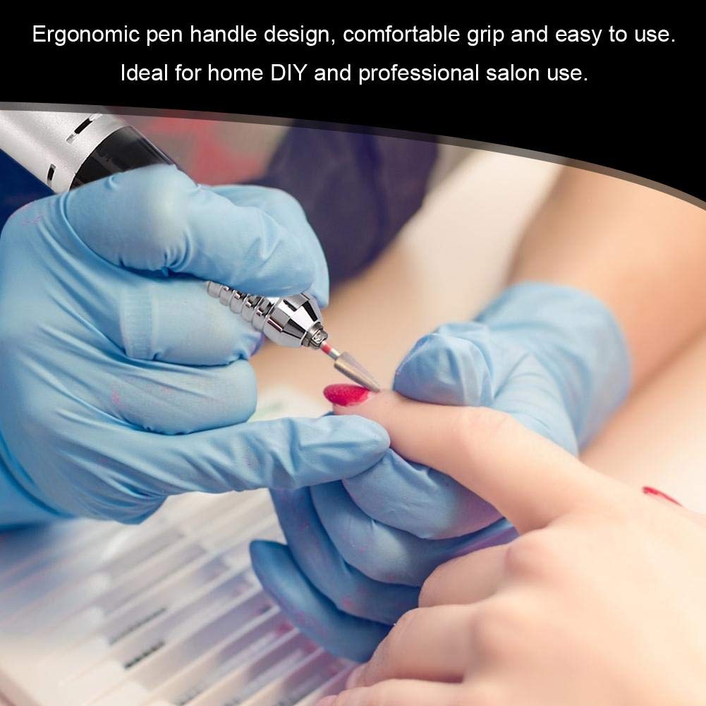 Professional Electric Nail Art Drill Pen Manicure Machine Nail Files Handpiece Nail Drill Pen Replacement Nail Grinding Machine Accessory(01)