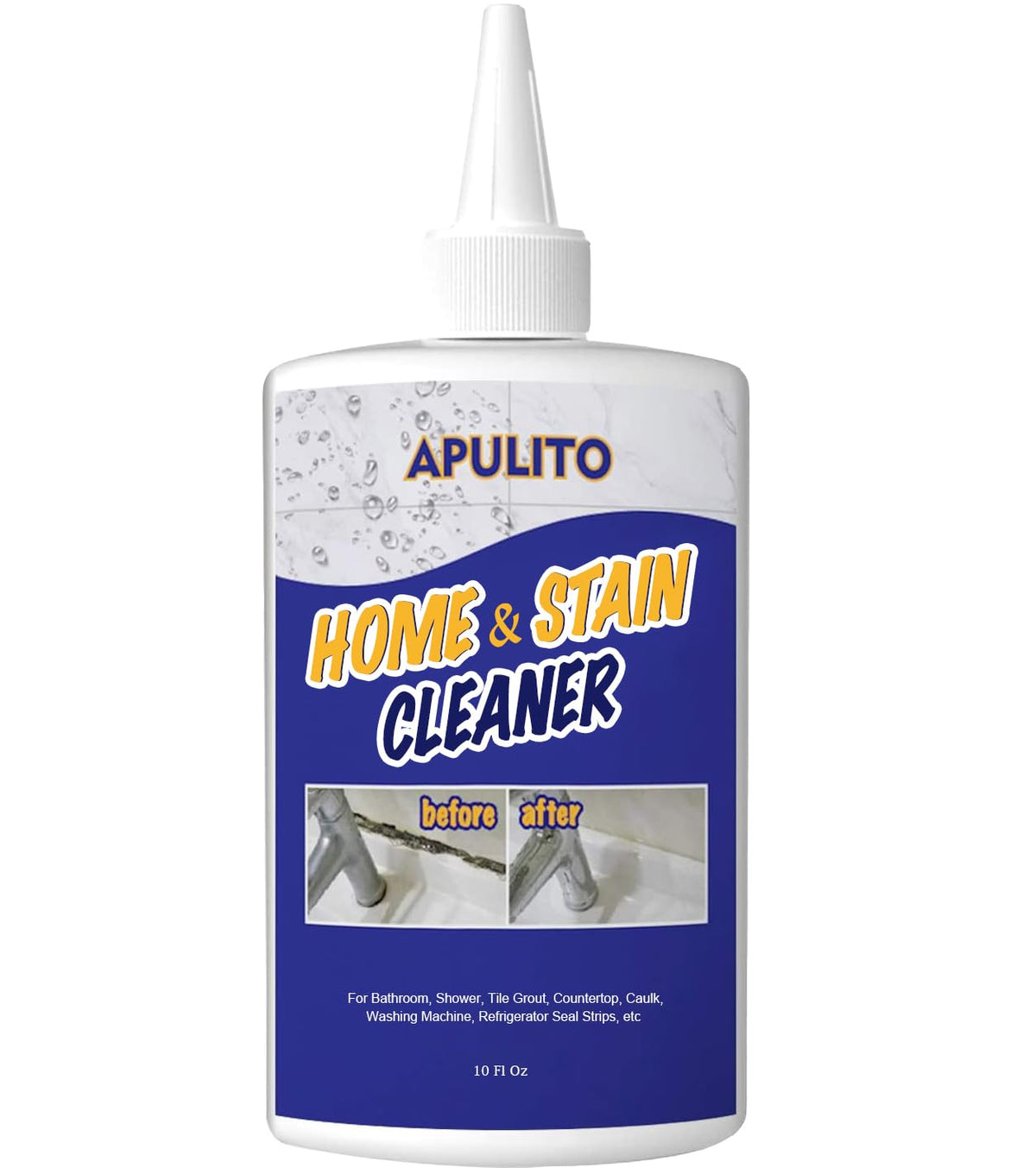 Household Cleaner Gel for Bathroom Shower Kitchen Tile Grout (10 Fl Oz)