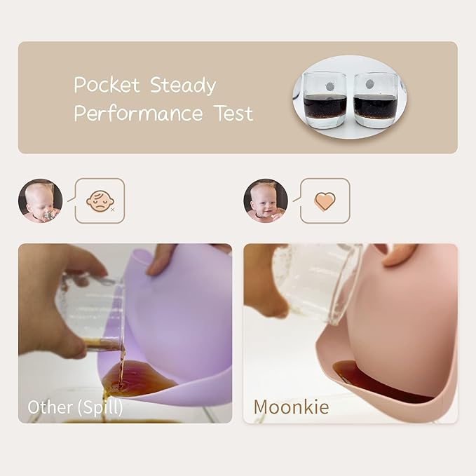 Moonkie Silicone Baby Bibs Set Of 2 | BPA Free Waterproof | Soft Flexible Adjustable Silicone Bibs for Babies & Toddlers(Teal/Kodak)