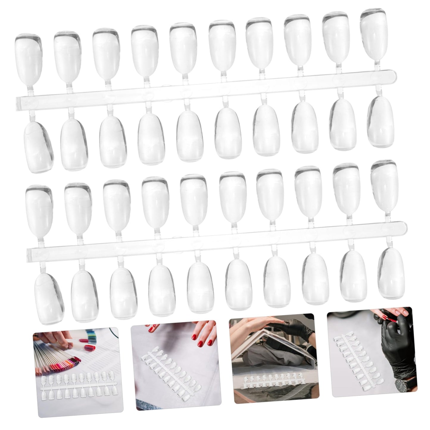Hemoton 200pcs Pattern-making Nails Nail Art Tools Nail Salon Tool Art Accessory Manicure Color Cards Color Show Cards Display False Nails Polish