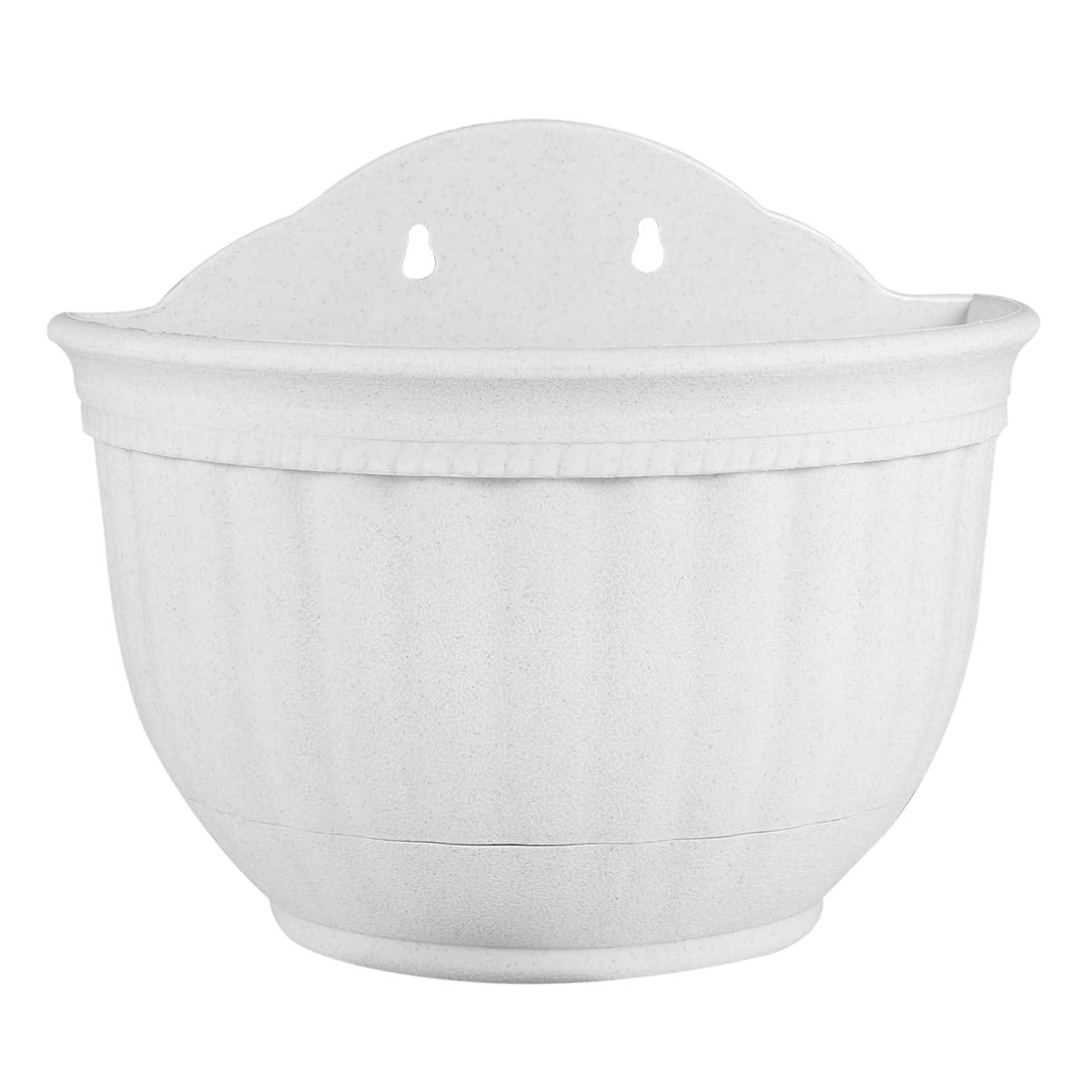 Vaguelly -Mounted Flower Pot Imitation Leather Design for Use Space-Saving Hanging Planter with Tray for Artistic Plant Storage