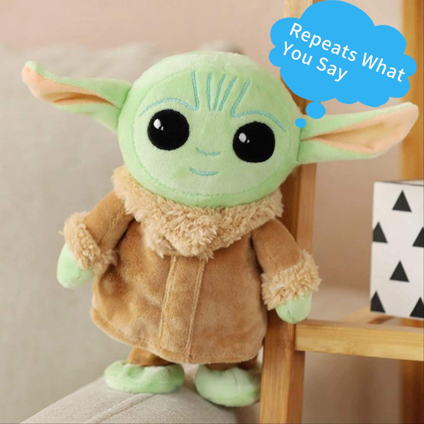 PAZATAO Talking Baby Yoda 7.8 Inch Walking, Talking, Interactive Plush Toy for Kids, Boys, Girls