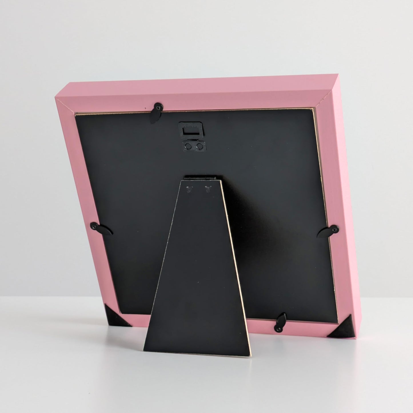 PLUSCHEN 8x8 Pink Picture Frame Resin Shadow Box Photo Frame Wall and Desktop Display, with Plexiglass