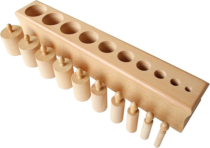 MONTESSORI OUTLET Cylinder Block (Part 2) for Children Aged 3-6 Montessori Education at School and Home