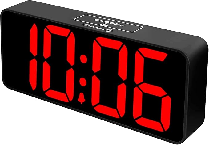 DreamSky Large Digital Alarm Clock Big Number for Seniors/Visually Impaired
