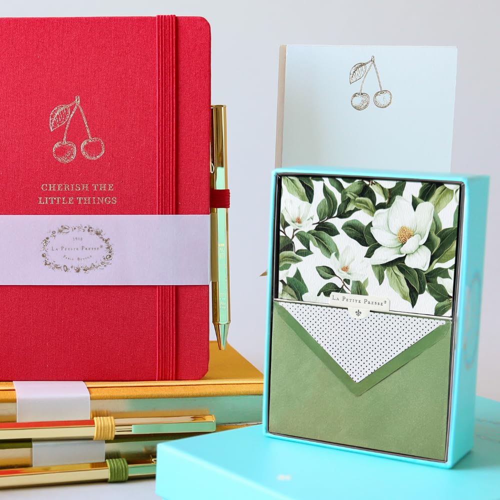 Graphique L’Orange Designer Cards Luxe Collection, Silver Foil Embossed Stationery Boxed Set, 10 Blank Cards with 11 Envelopes, All Occasion Greetings, 5.25" x 3.8"
