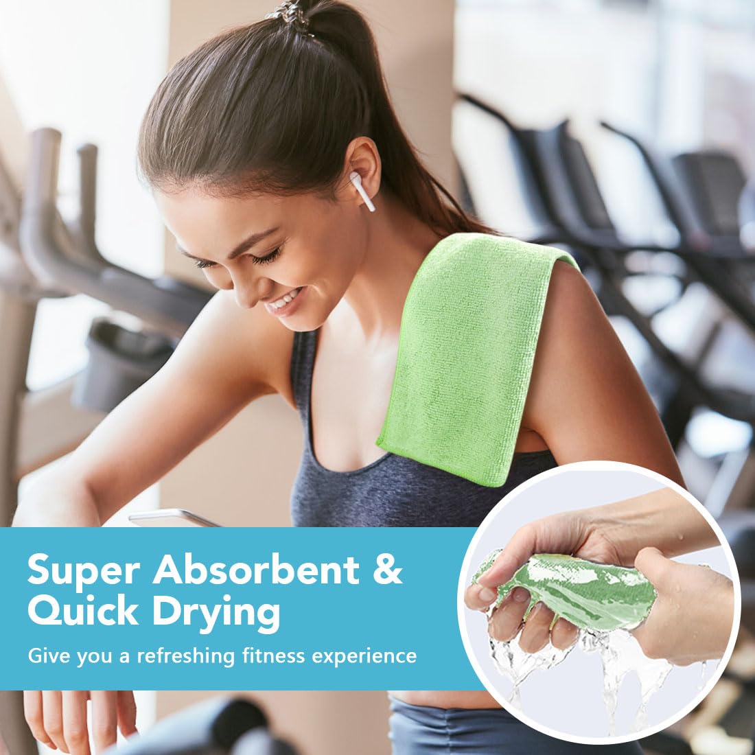 Microfiber Washcloths 800 Pack (800 Count)