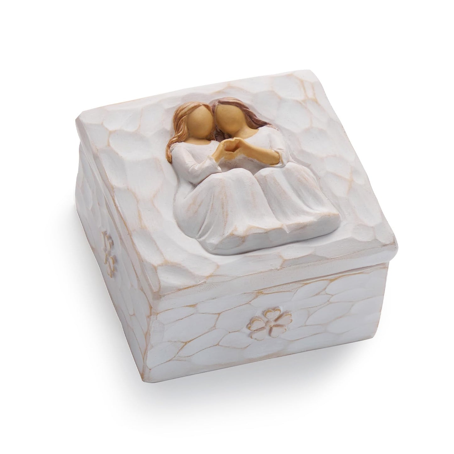 HORTIX Best Friend Birthday Gifts for Women, Friendship Gifts for Women,Forever Friends, Sculpted Hand-Painted Keepsake Box